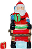 Santa Claus On His Sleigh Trinket Box