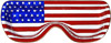 American Flag Enamel Eye Glass Holder