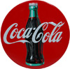 Coke Disc Embossed Tin Magnet