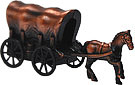 Covered Wagon W/ Horse - Pencil Sharpener