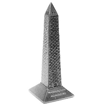 Washington Monument Miniature, Pewter, 5-3/4H