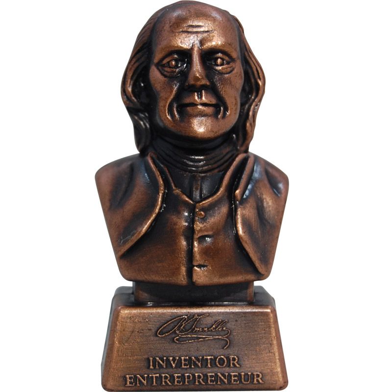 Benjamin Franklin Bust - Pencil Sharpener Figurine