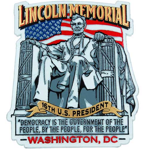Lincoln Statue of Lincoln Memorial - Fridge Magnet