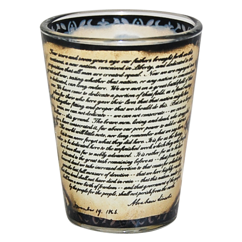 Abraham Lincoln Address Shot Glass, photo-1