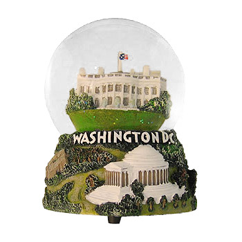 Washington, DC - Musical Snow Globe, 5.5H