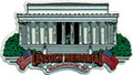 Lincoln Memorial Large Souvenir Rubber Magnet