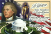 Thomas Jefferson Postcard – 3rd U.S. President, 4