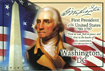 George Washington Postcard, 4x6