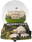 Washington, DC - Musical Snow Globe, 5.5H