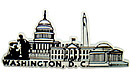 Washington D.C. Landmarks - Refrigerator Magnet
